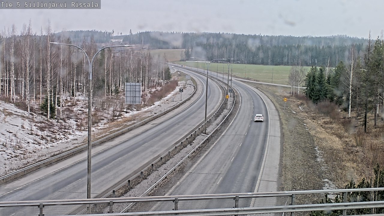 Weather Camera Image Road 5 Siilinjärvi, Rissala, Siilinjärvi, Pohjois-Savo