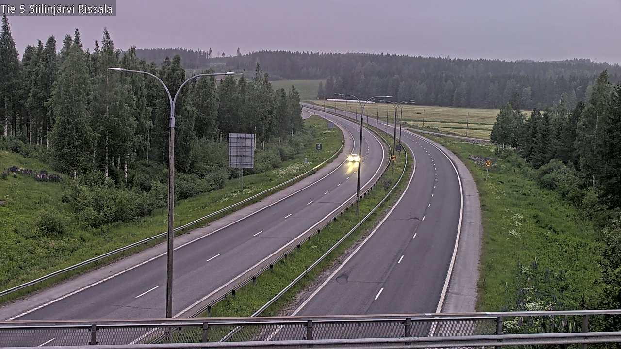 Weather Camera Image Road 5 Siilinjärvi, Rissala, Siilinjärvi, Pohjois-Savo