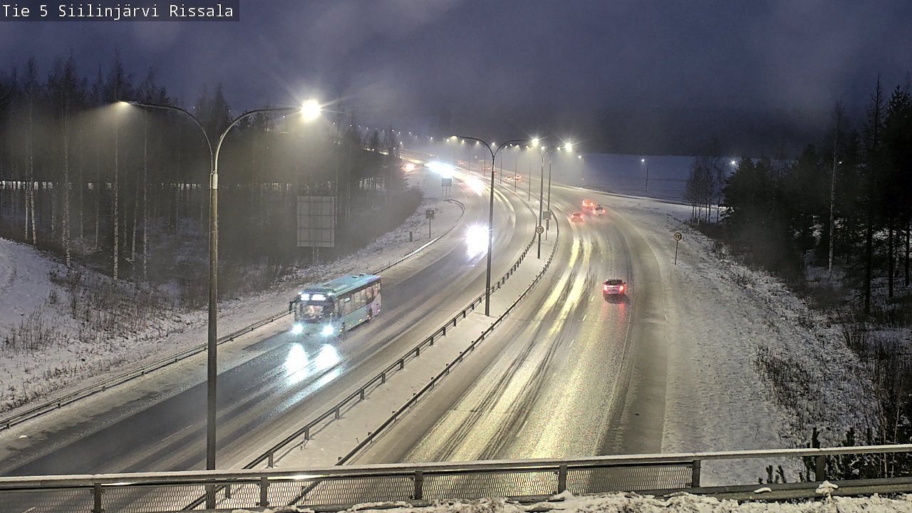 Weather Camera Image Road 5 Siilinjärvi, Rissala, Siilinjärvi, Pohjois-Savo