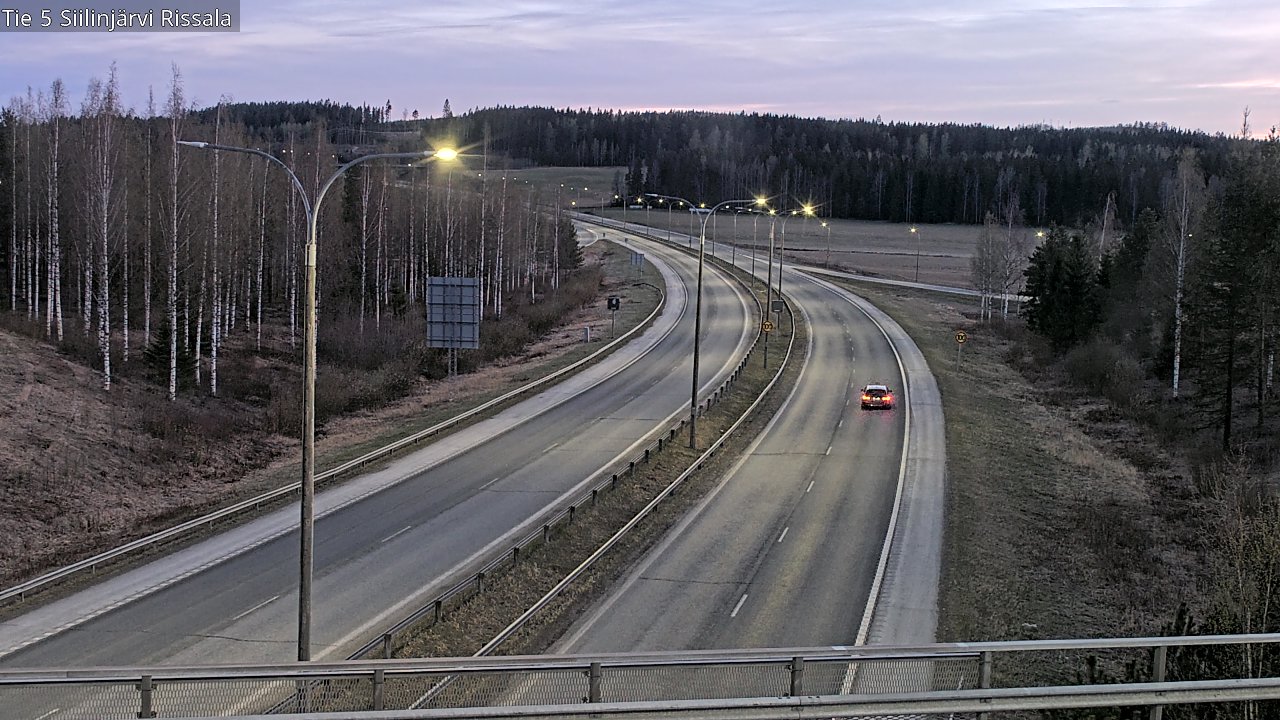 Weather Camera Image Road 5 Siilinjärvi, Rissala, Siilinjärvi, Pohjois-Savo