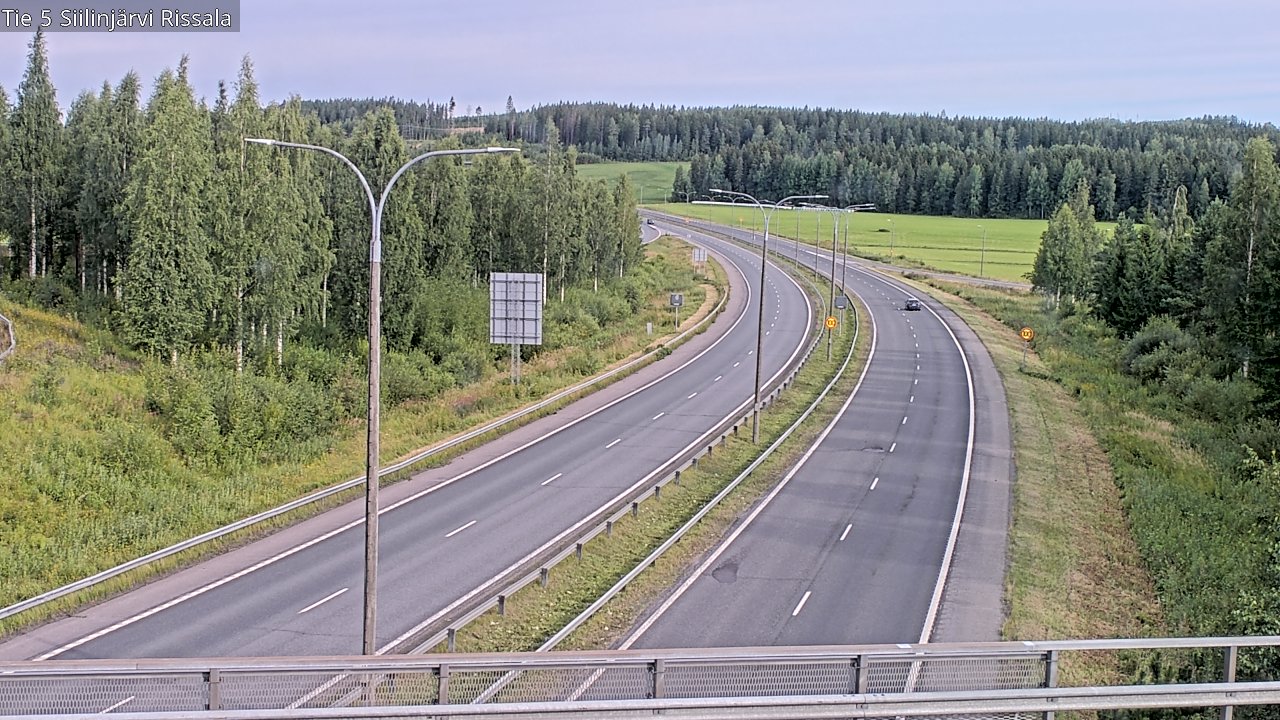 Weather Camera Image Road 5 Siilinjärvi, Rissala, Siilinjärvi, Pohjois-Savo