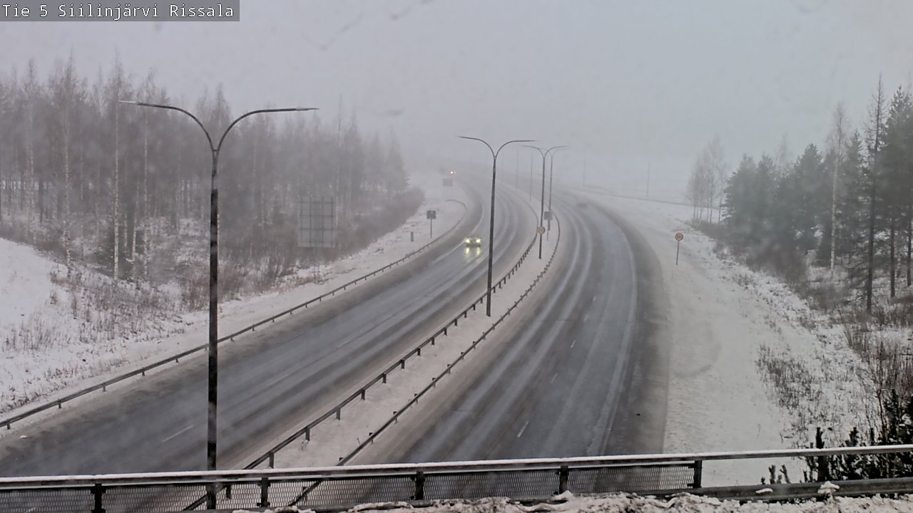 Weather Camera Image Road 5 Siilinjärvi, Rissala, Siilinjärvi, Pohjois-Savo