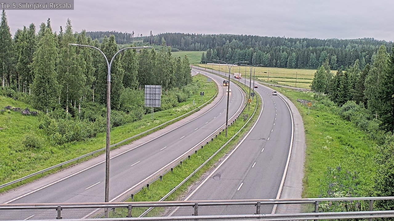 Weather Camera Image Road 5 Siilinjärvi, Rissala, Siilinjärvi, Pohjois-Savo