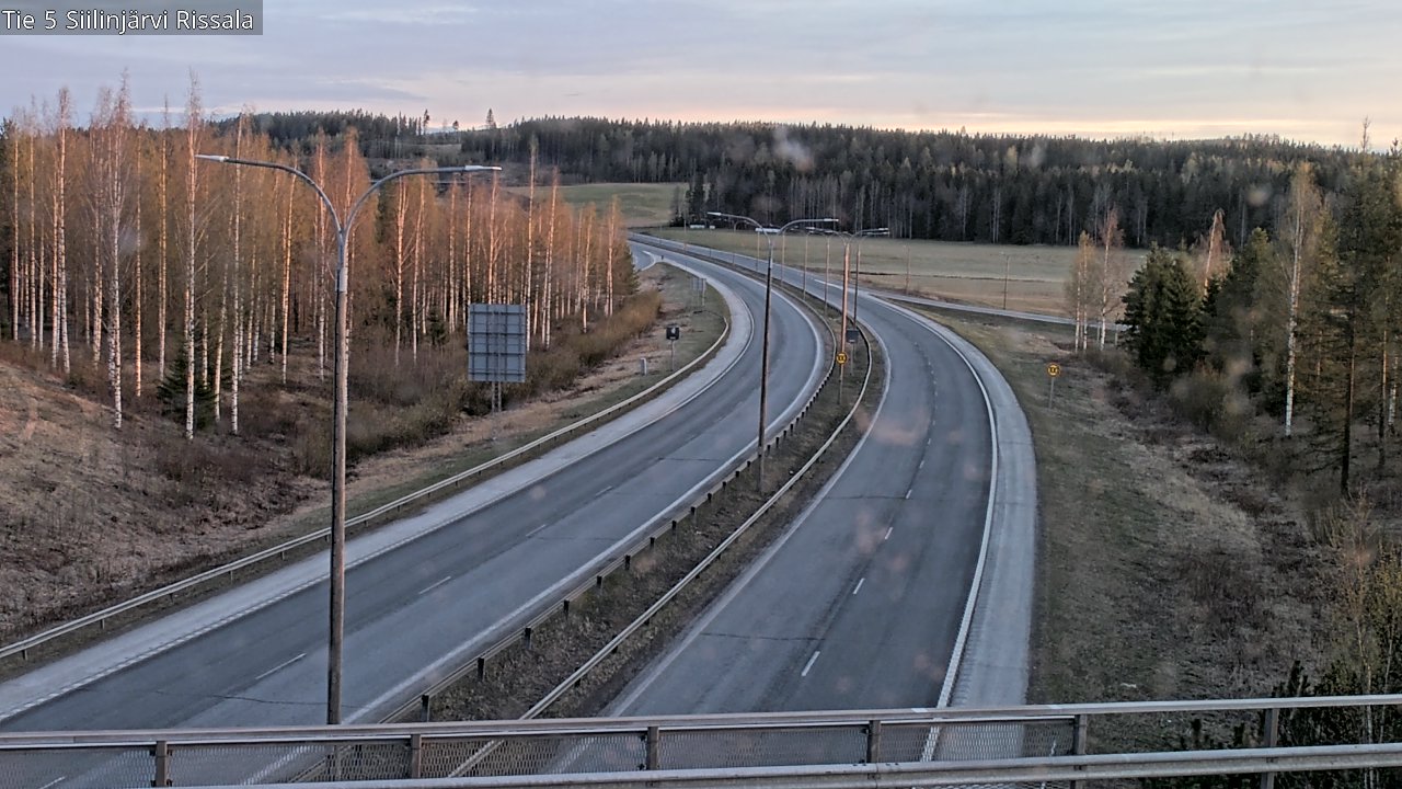 Weather Camera Image Road 5 Siilinjärvi, Rissala, Siilinjärvi, Pohjois-Savo