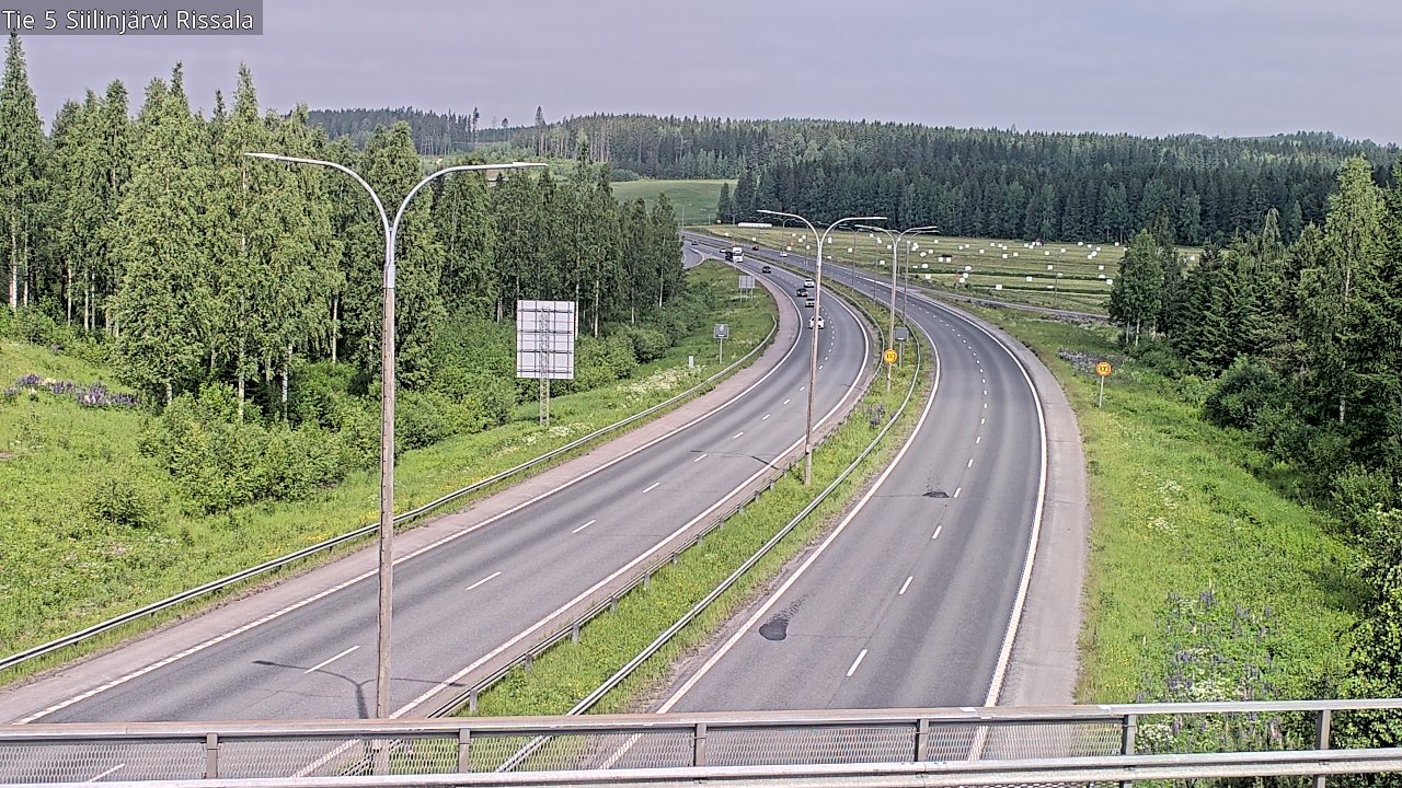 Weather Camera Image Road 5 Siilinjärvi, Rissala, Siilinjärvi, Pohjois-Savo