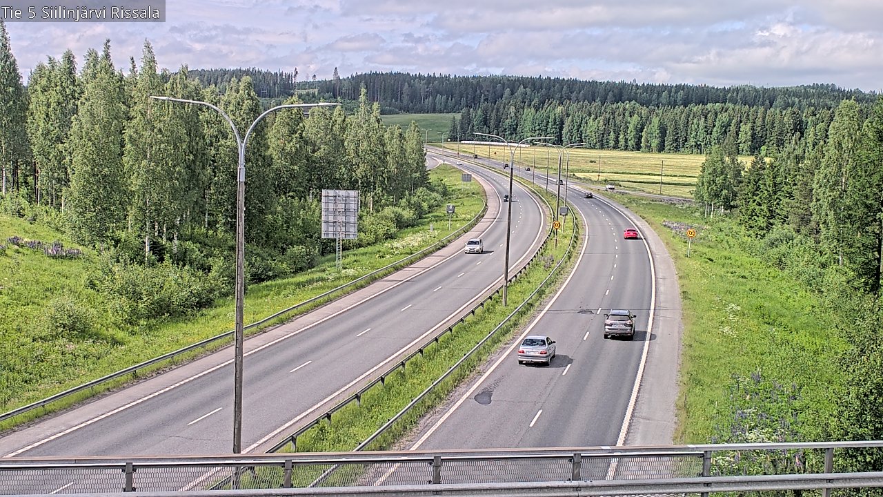 Weather Camera Image Road 5 Siilinjärvi, Rissala, Siilinjärvi, Pohjois-Savo