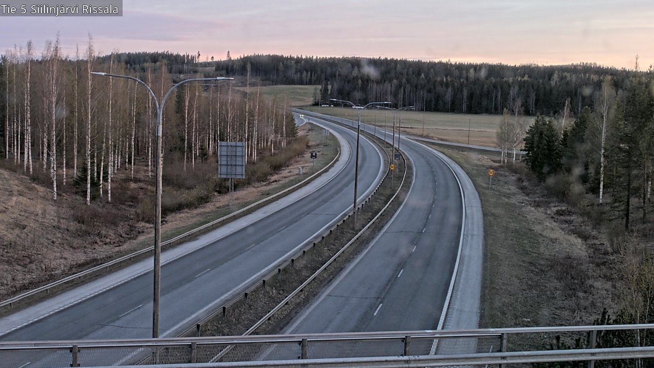 Weather Camera Image Road 5 Siilinjärvi, Rissala, Siilinjärvi, Pohjois-Savo