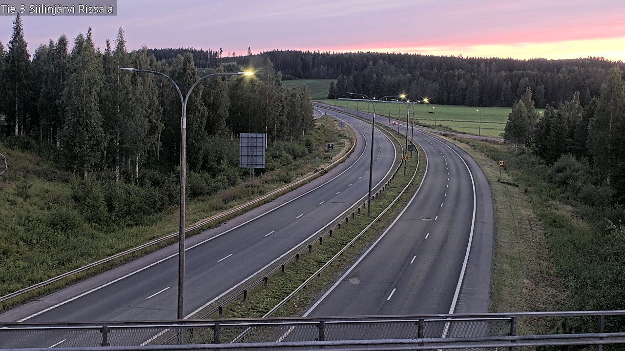 Weather Camera Image Road 5 Siilinjärvi, Rissala, Siilinjärvi, Pohjois-Savo