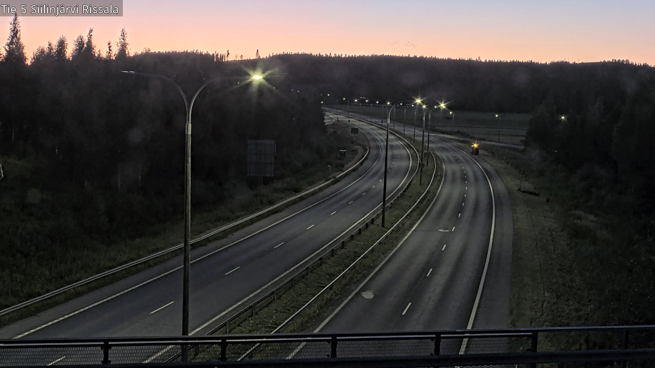 Weather Camera Image Road 5 Siilinjärvi, Rissala, Siilinjärvi, Pohjois-Savo