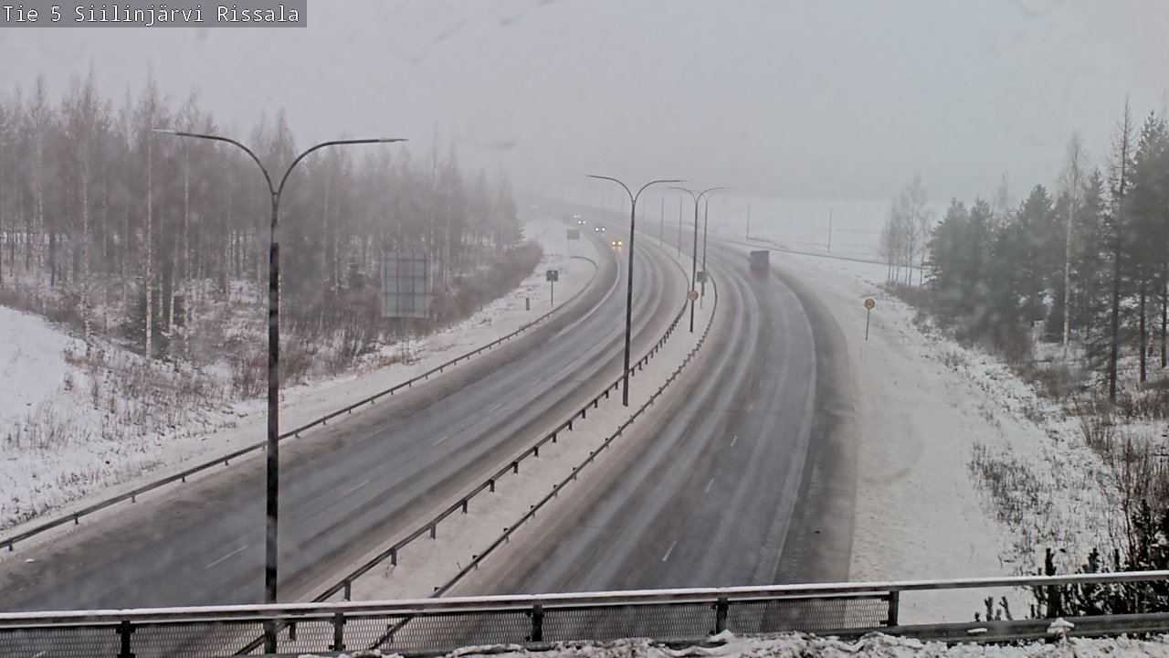 Weather Camera Image Road 5 Siilinjärvi, Rissala, Siilinjärvi, Pohjois-Savo