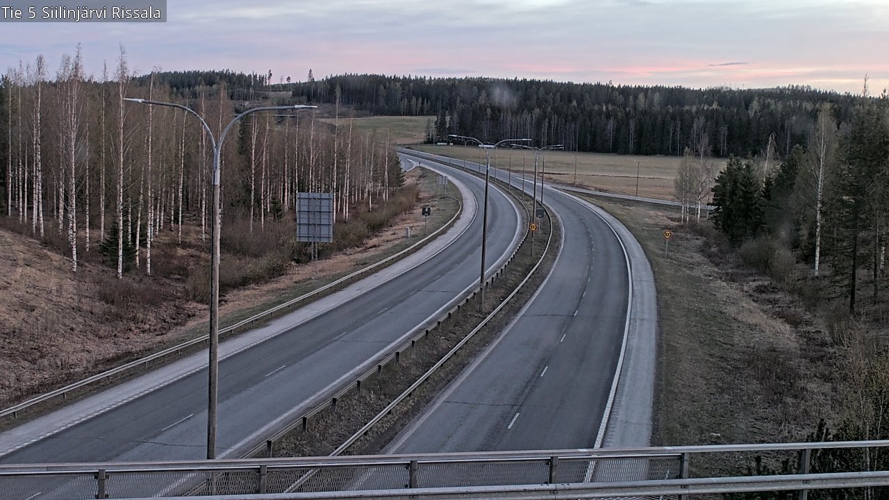 Weather Camera Image Road 5 Siilinjärvi, Rissala, Siilinjärvi, Pohjois-Savo