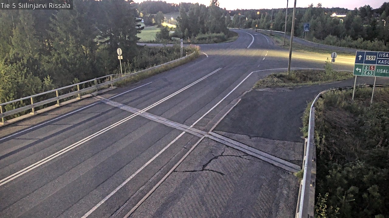 Weather Camera Image Road 5 Siilinjärvi, Rissala, Siilinjärvi, Pohjois-Savo