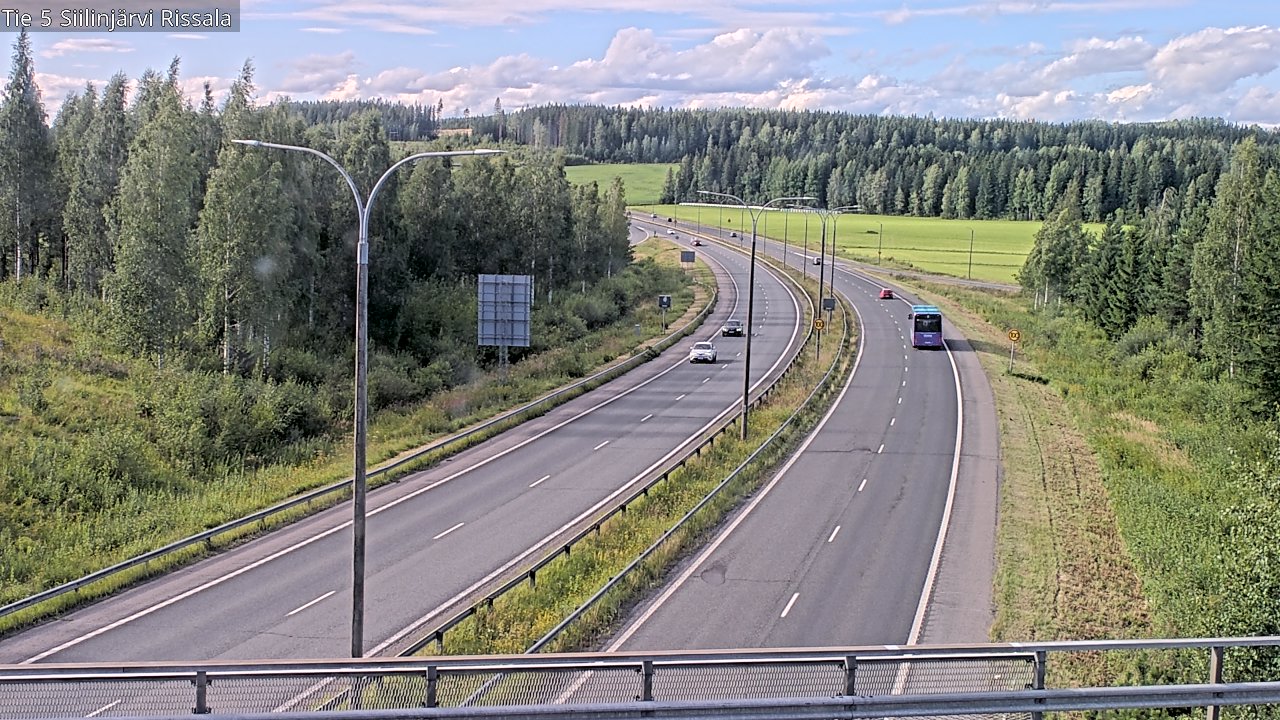 Weather Camera Image Road 5 Siilinjärvi, Rissala, Siilinjärvi, Pohjois-Savo