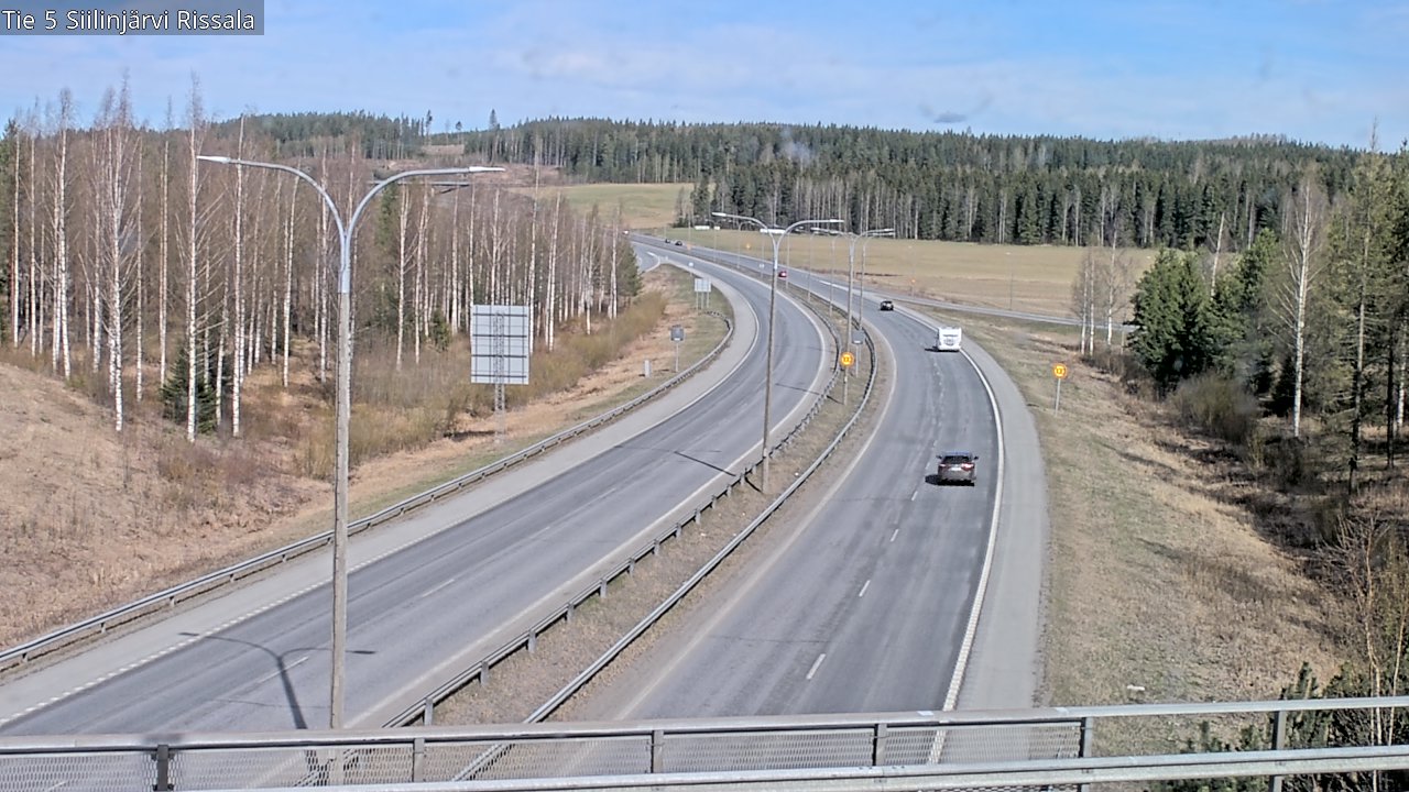 Weather Camera Image Väg 5 Siilinjärvi, Rissala, Siilinjärvi, Pohjois-Savo