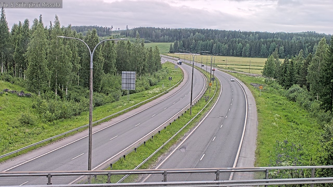 Weather Camera Image Road 5 Siilinjärvi, Rissala, Siilinjärvi, Pohjois-Savo