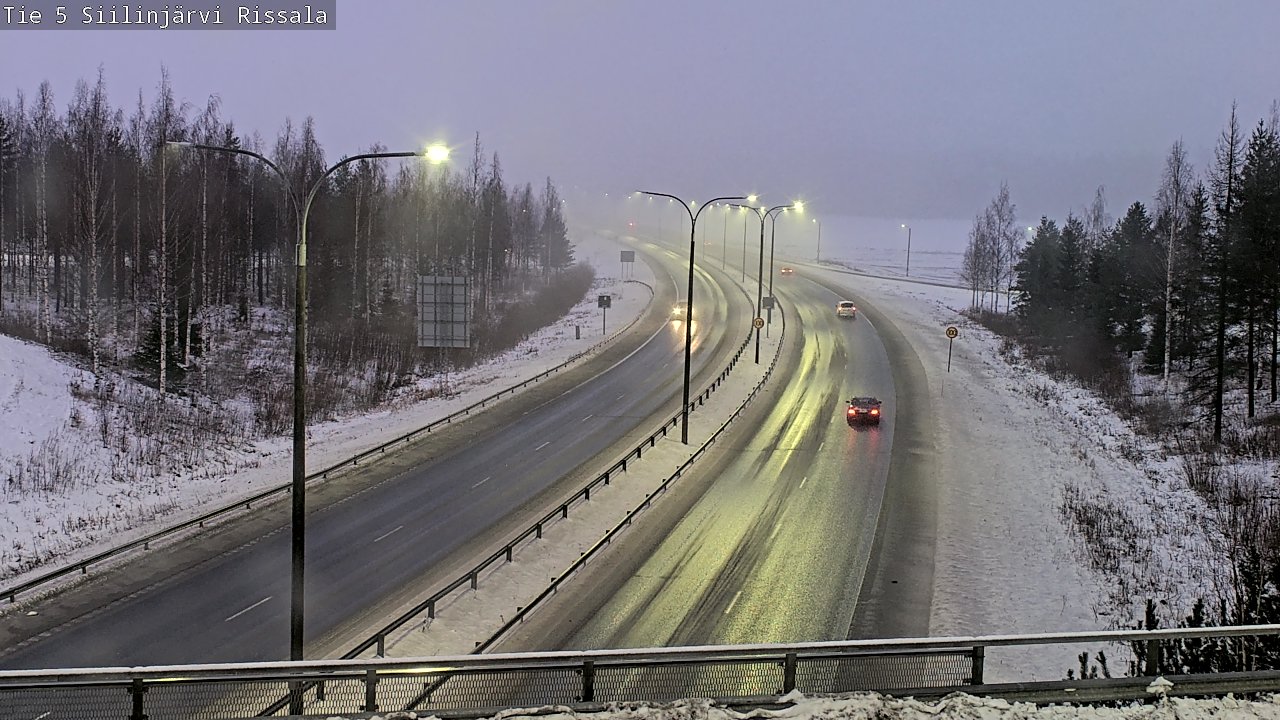 Weather Camera Image Road 5 Siilinjärvi, Rissala, Siilinjärvi, Pohjois-Savo