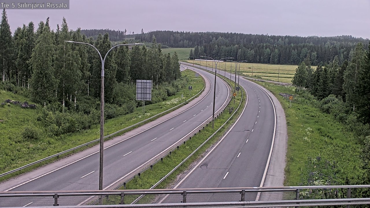 Weather Camera Image Road 5 Siilinjärvi, Rissala, Siilinjärvi, Pohjois-Savo