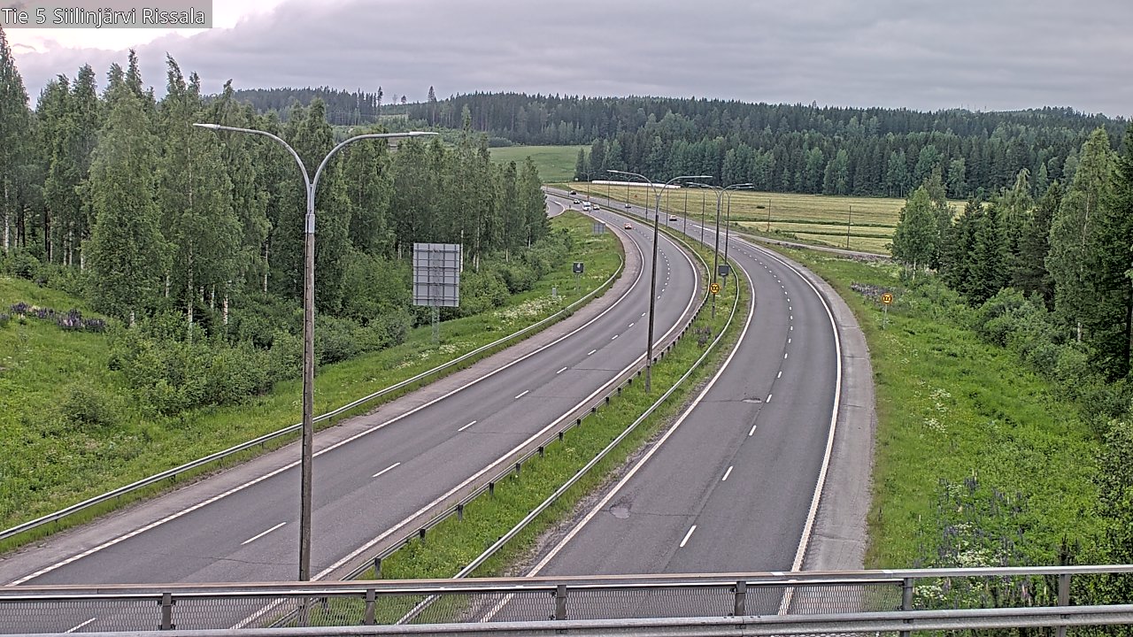 Weather Camera Image Road 5 Siilinjärvi, Rissala, Siilinjärvi, Pohjois-Savo