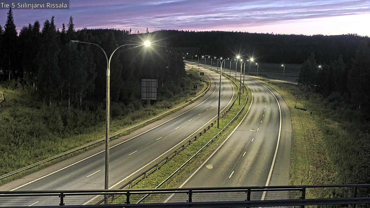 Weather Camera Image Road 5 Siilinjärvi, Rissala, Siilinjärvi, Pohjois-Savo