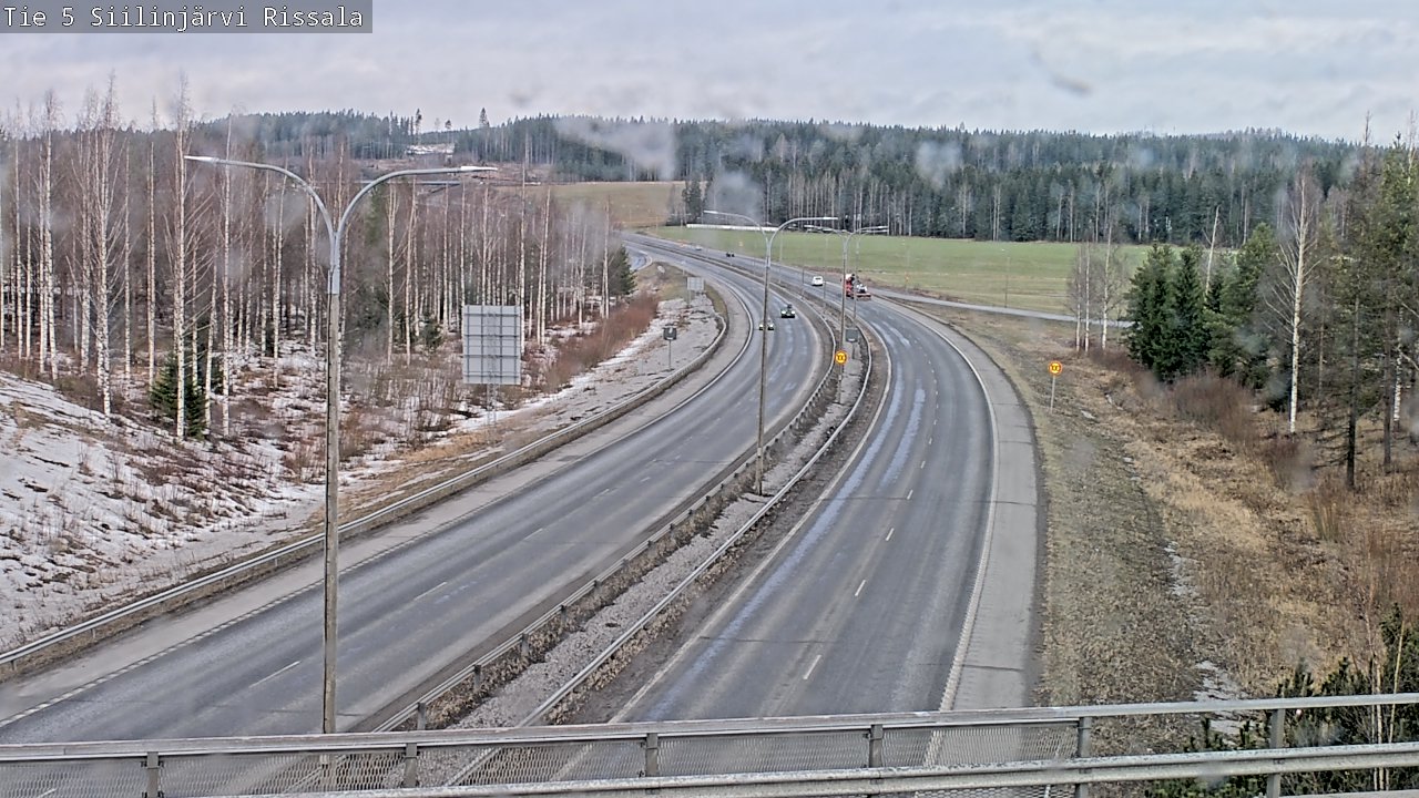 Weather Camera Image Road 5 Siilinjärvi, Rissala, Siilinjärvi, Pohjois-Savo