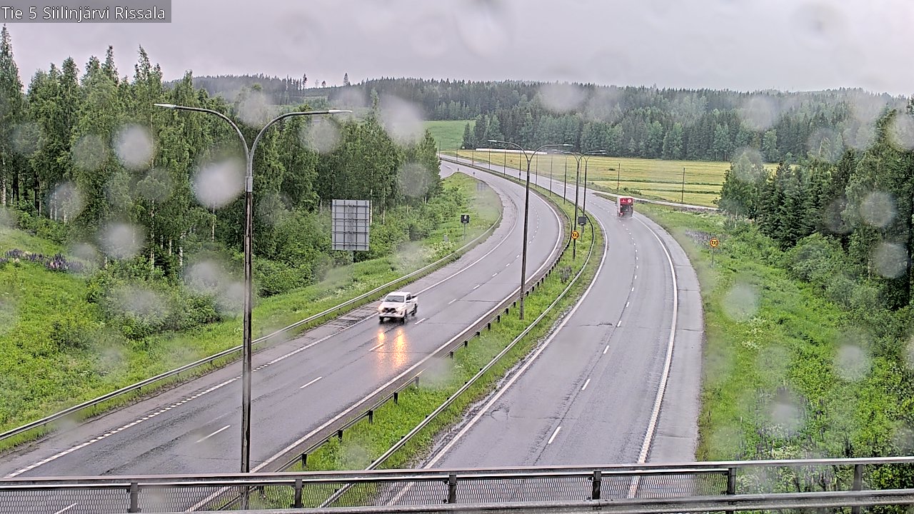 Weather Camera Image Road 5 Siilinjärvi, Rissala, Siilinjärvi, Pohjois-Savo