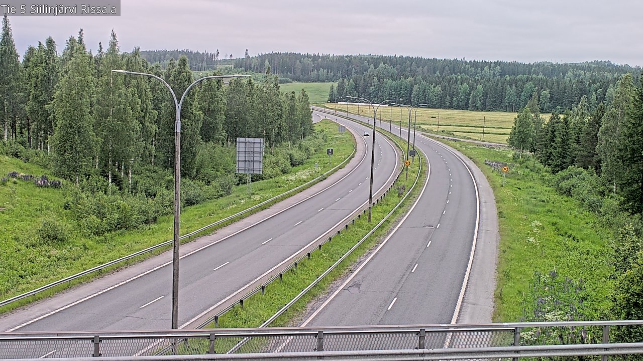 Weather Camera Image Road 5 Siilinjärvi, Rissala, Siilinjärvi, Pohjois-Savo