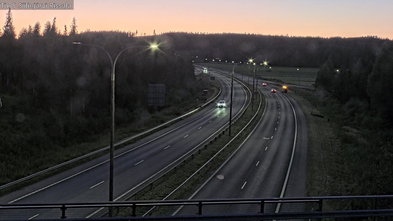 Weather Camera Image Road 5 Siilinjärvi, Rissala, Siilinjärvi, Pohjois-Savo