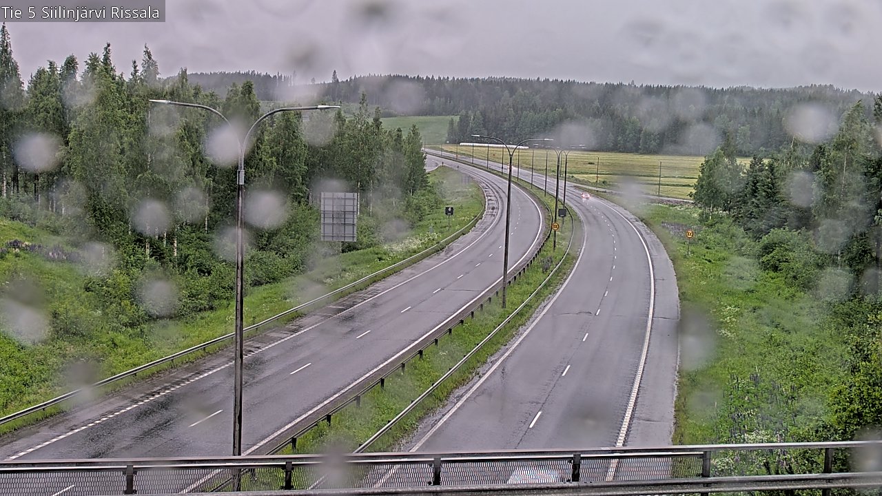 Weather Camera Image Road 5 Siilinjärvi, Rissala, Siilinjärvi, Pohjois-Savo