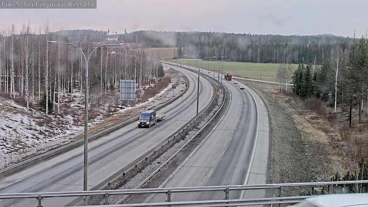Weather Camera Image Road 5 Siilinjärvi, Rissala, Siilinjärvi, Pohjois-Savo