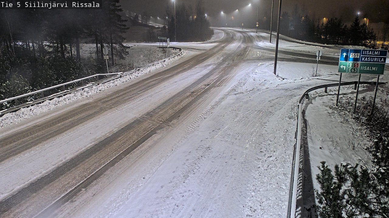 Weather Camera Image Road 5 Siilinjärvi, Rissala, Siilinjärvi, Pohjois-Savo
