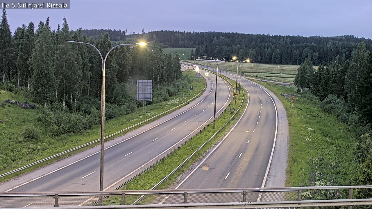 Weather Camera Image Road 5 Siilinjärvi, Rissala, Siilinjärvi, Pohjois-Savo