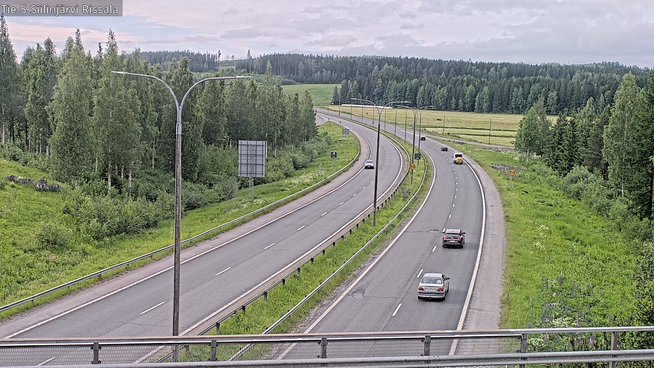 Weather Camera Image Road 5 Siilinjärvi, Rissala, Siilinjärvi, Pohjois-Savo
