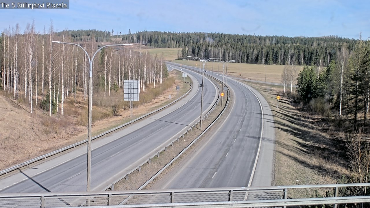 Weather Camera Image Väg 5 Siilinjärvi, Rissala, Siilinjärvi, Pohjois-Savo
