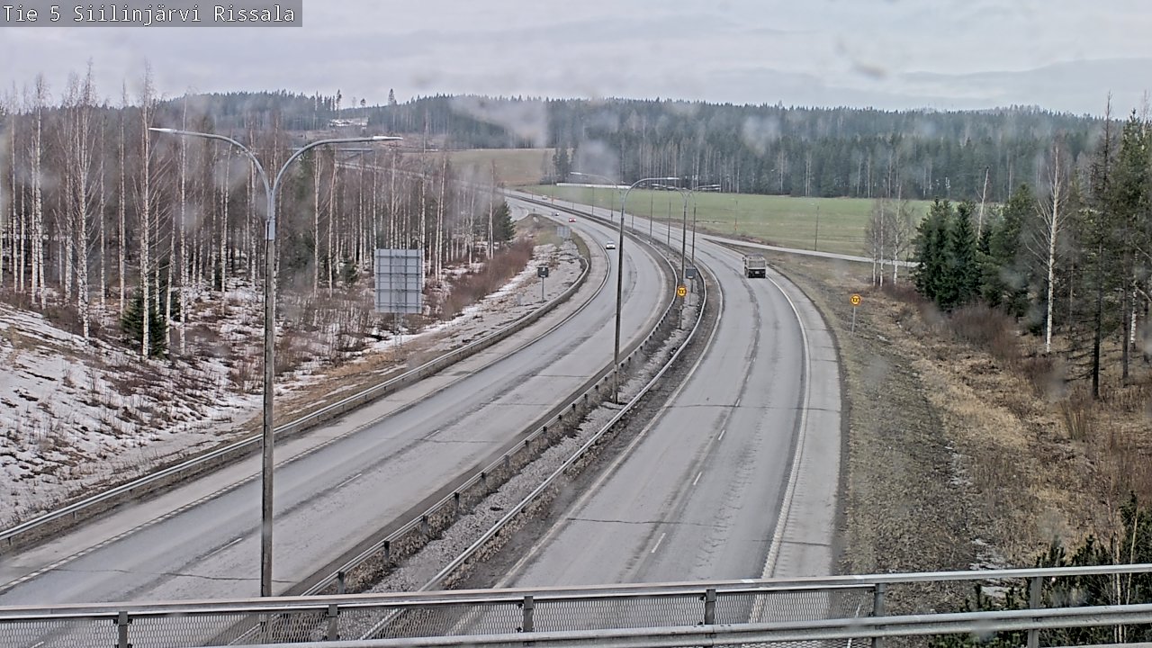 Weather Camera Image Road 5 Siilinjärvi, Rissala, Siilinjärvi, Pohjois-Savo