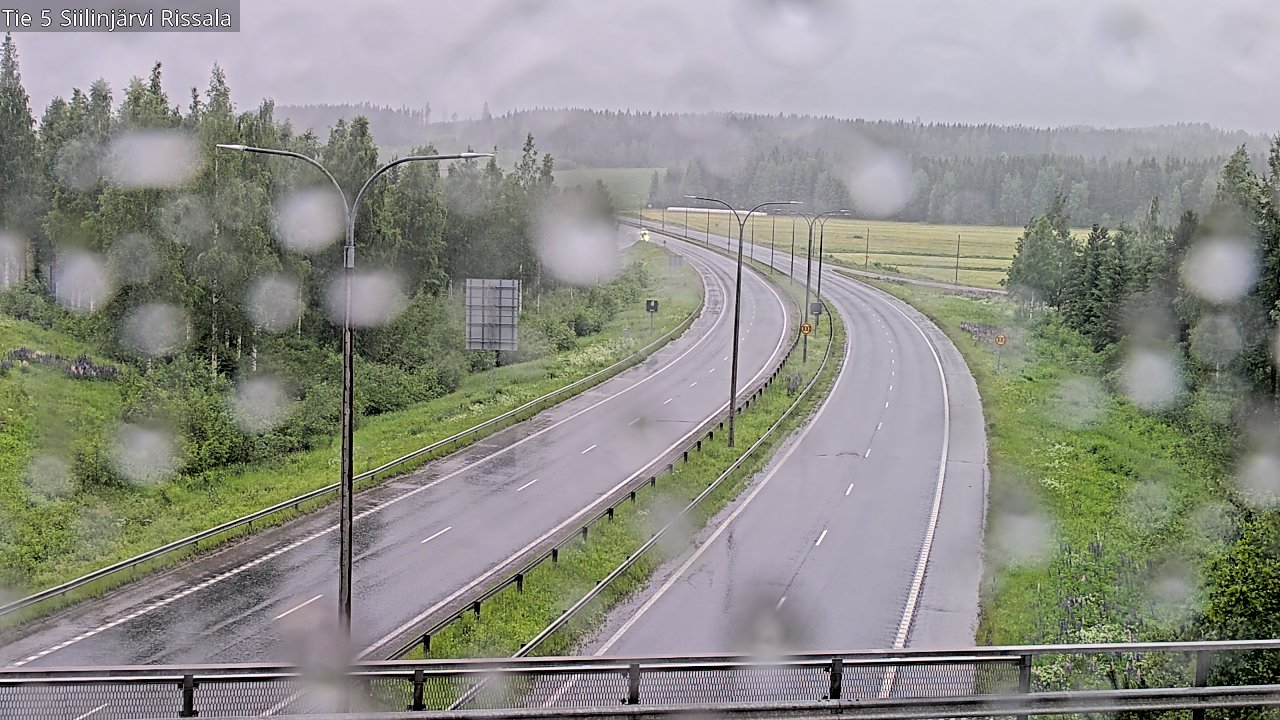 Weather Camera Image Road 5 Siilinjärvi, Rissala, Siilinjärvi, Pohjois-Savo