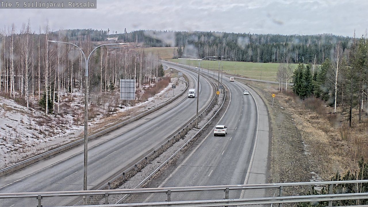 Weather Camera Image Road 5 Siilinjärvi, Rissala, Siilinjärvi, Pohjois-Savo