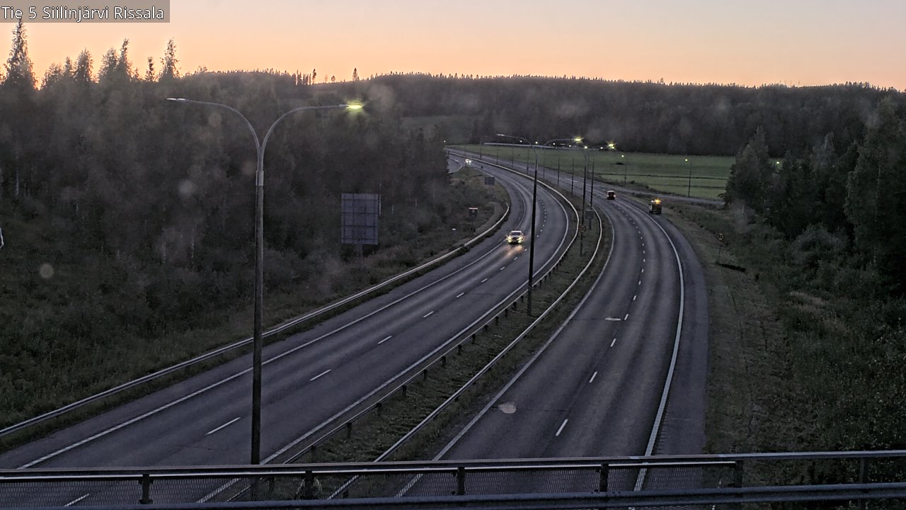 Weather Camera Image Road 5 Siilinjärvi, Rissala, Siilinjärvi, Pohjois-Savo