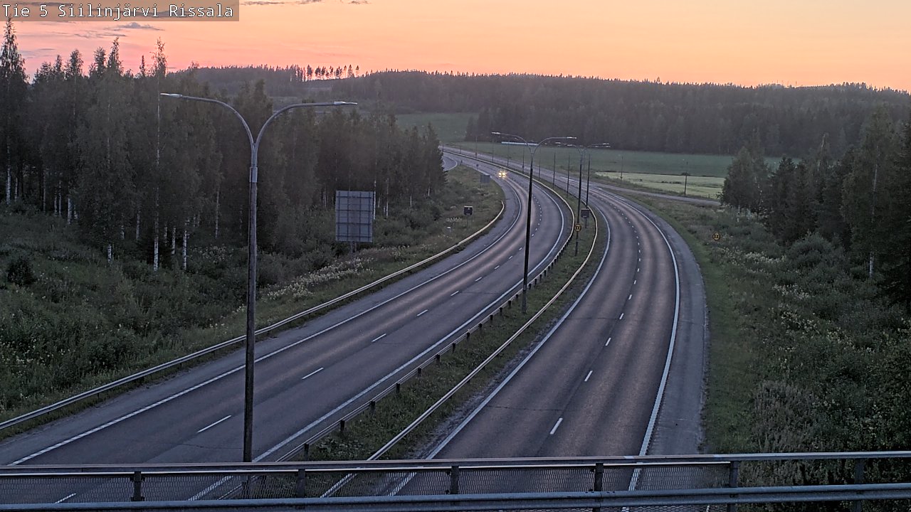 Weather Camera Image Road 5 Siilinjärvi, Rissala, Siilinjärvi, Pohjois-Savo