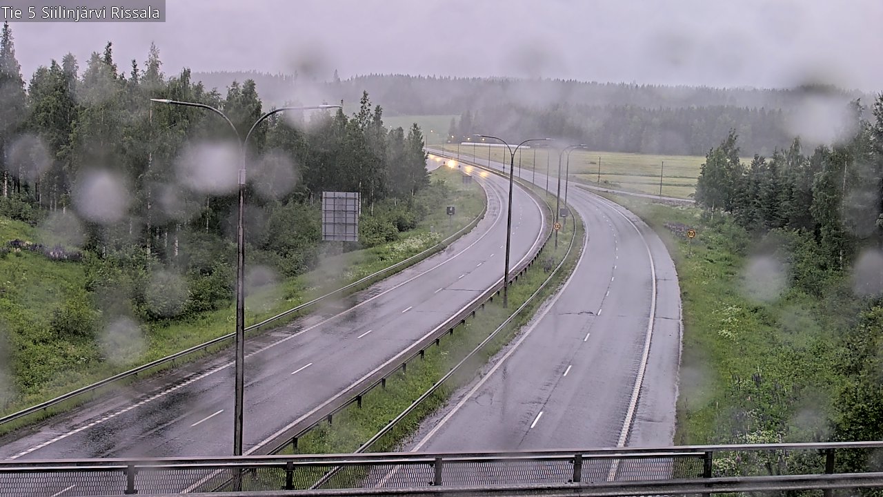 Weather Camera Image Road 5 Siilinjärvi, Rissala, Siilinjärvi, Pohjois-Savo