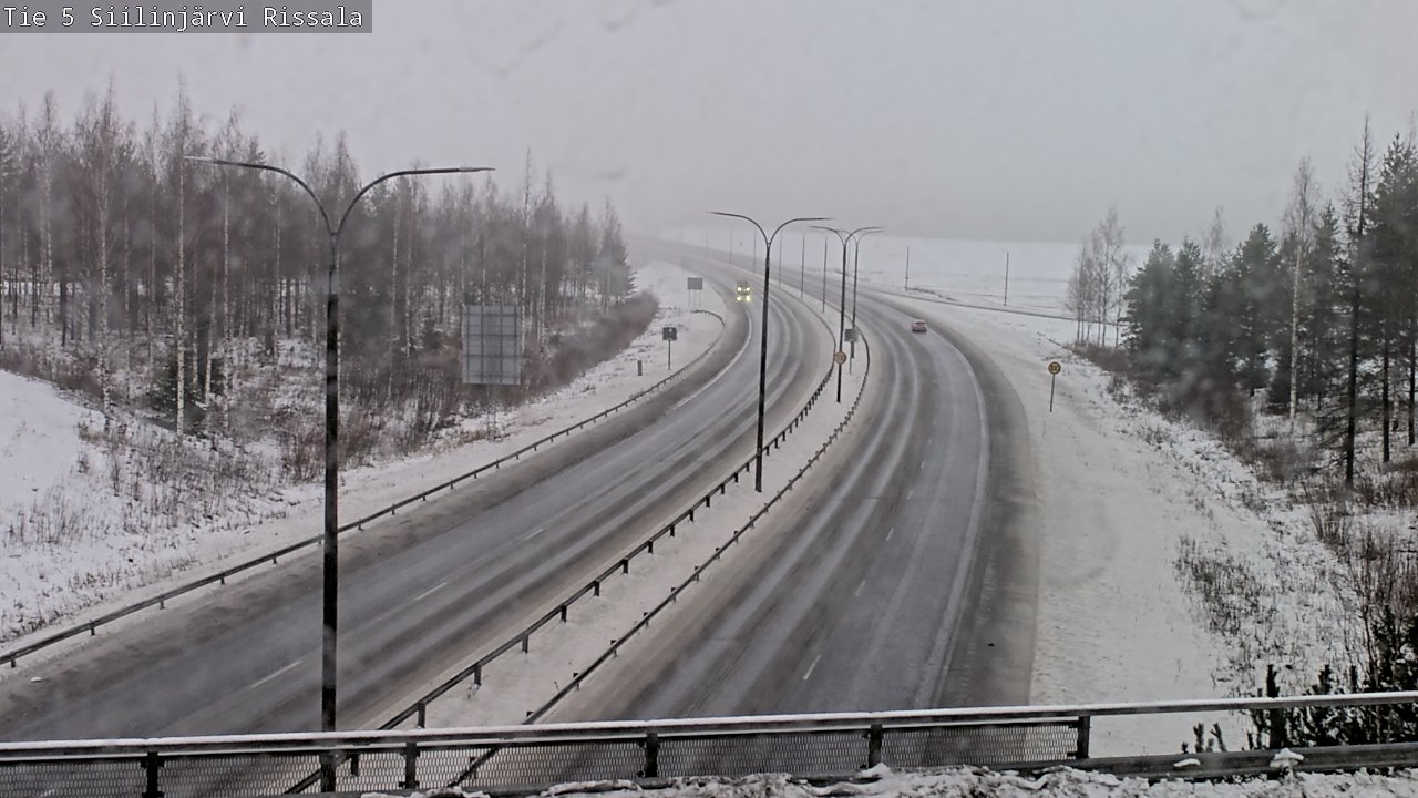 Weather Camera Image Road 5 Siilinjärvi, Rissala, Siilinjärvi, Pohjois-Savo