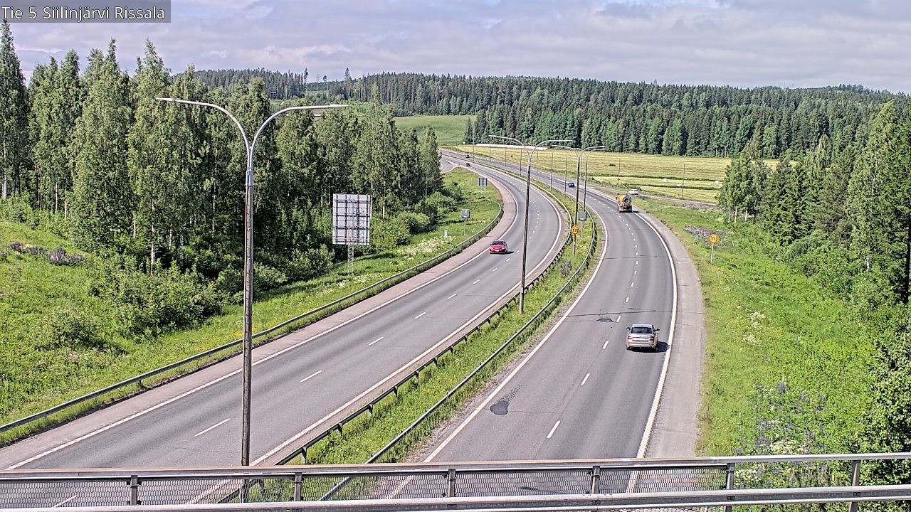Weather Camera Image Road 5 Siilinjärvi, Rissala, Siilinjärvi, Pohjois-Savo
