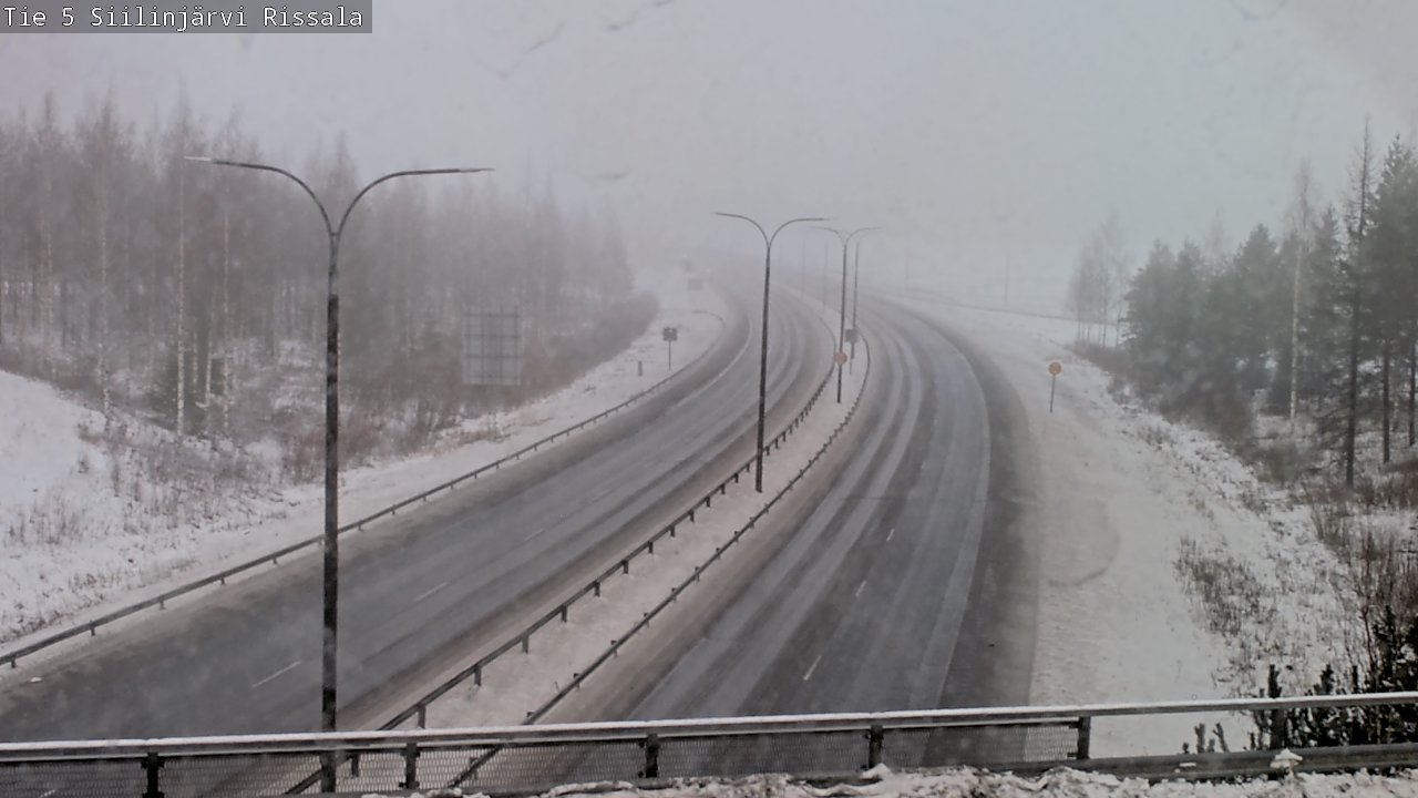 Weather Camera Image Road 5 Siilinjärvi, Rissala, Siilinjärvi, Pohjois-Savo