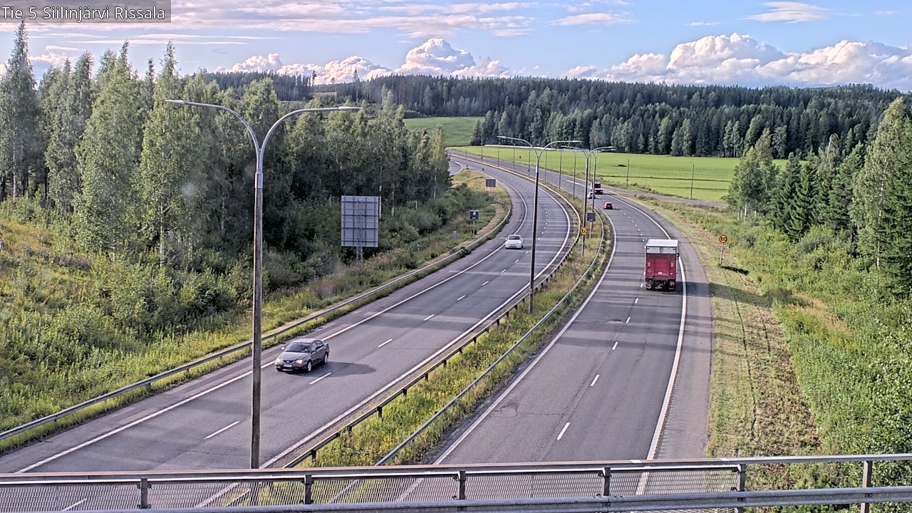 Weather Camera Image Road 5 Siilinjärvi, Rissala, Siilinjärvi, Pohjois-Savo