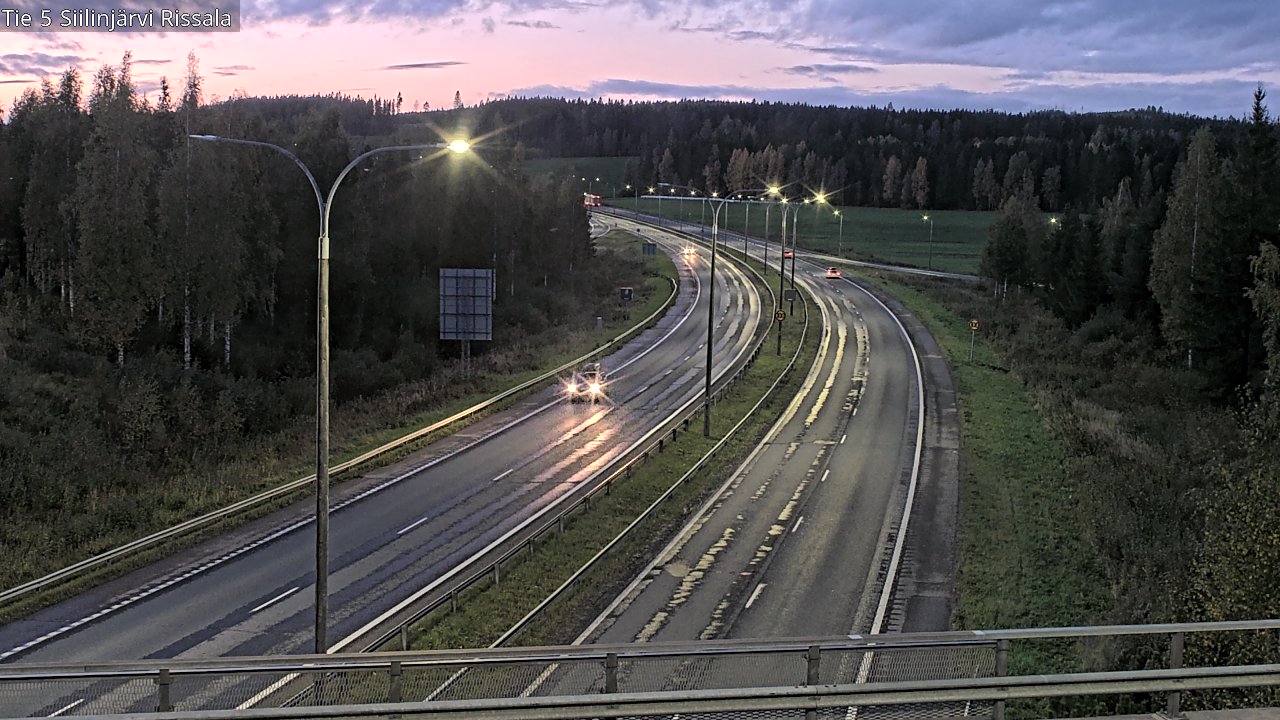 Weather Camera Image Road 5 Siilinjärvi, Rissala, Siilinjärvi, Pohjois-Savo
