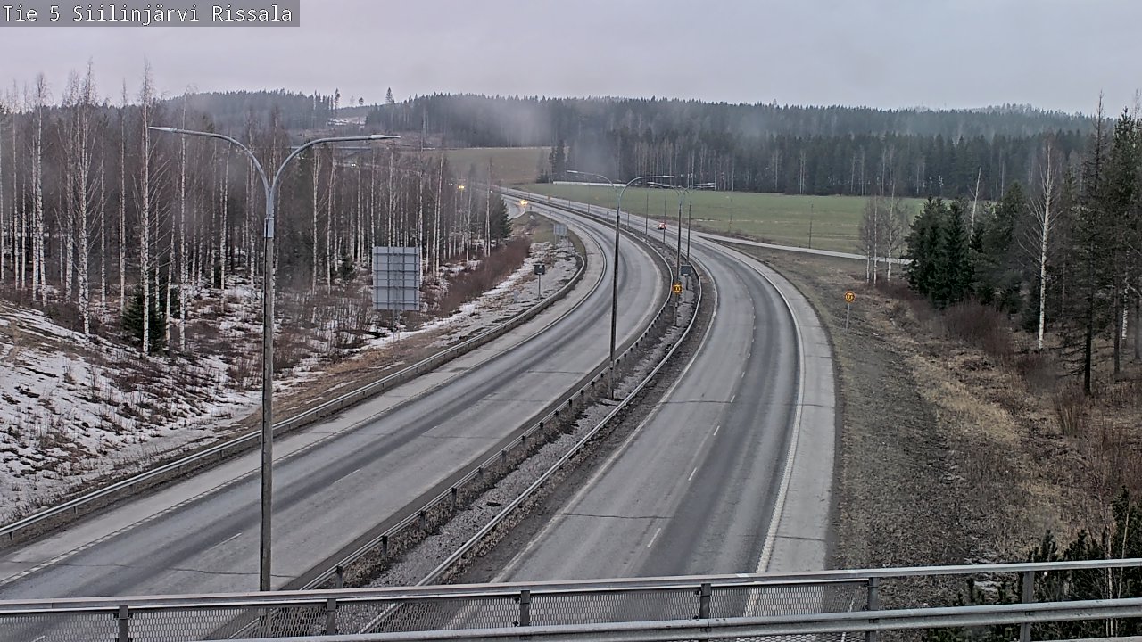 Weather Camera Image Road 5 Siilinjärvi, Rissala, Siilinjärvi, Pohjois-Savo