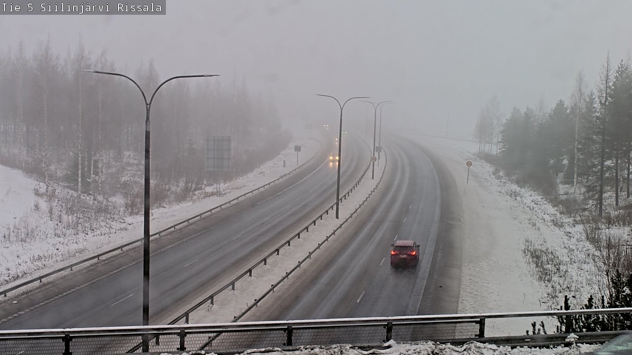 Weather Camera Image Road 5 Siilinjärvi, Rissala, Siilinjärvi, Pohjois-Savo