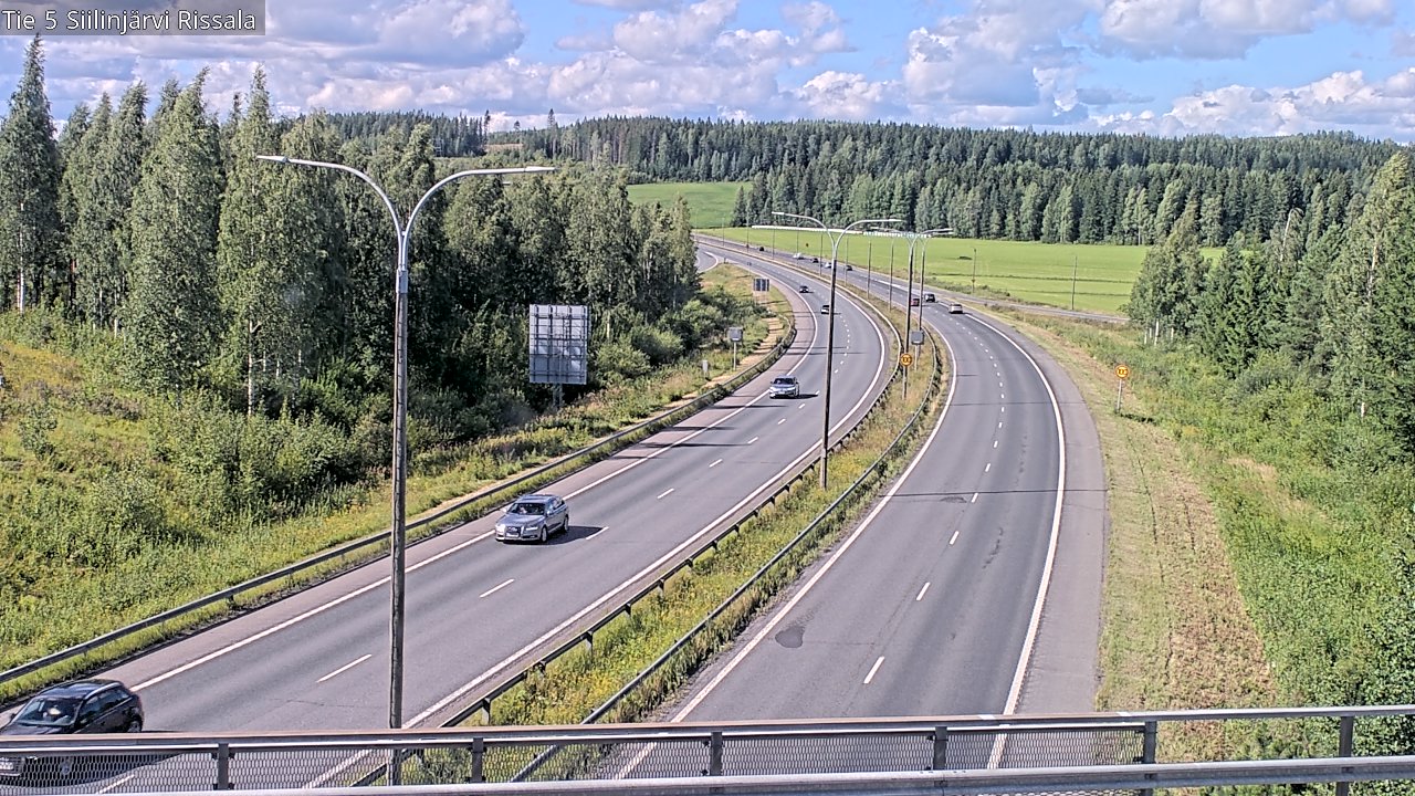 Weather Camera Image Road 5 Siilinjärvi, Rissala, Siilinjärvi, Pohjois-Savo
