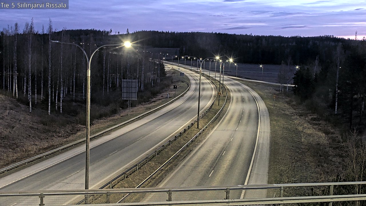 Weather Camera Image Road 5 Siilinjärvi, Rissala, Siilinjärvi, Pohjois-Savo