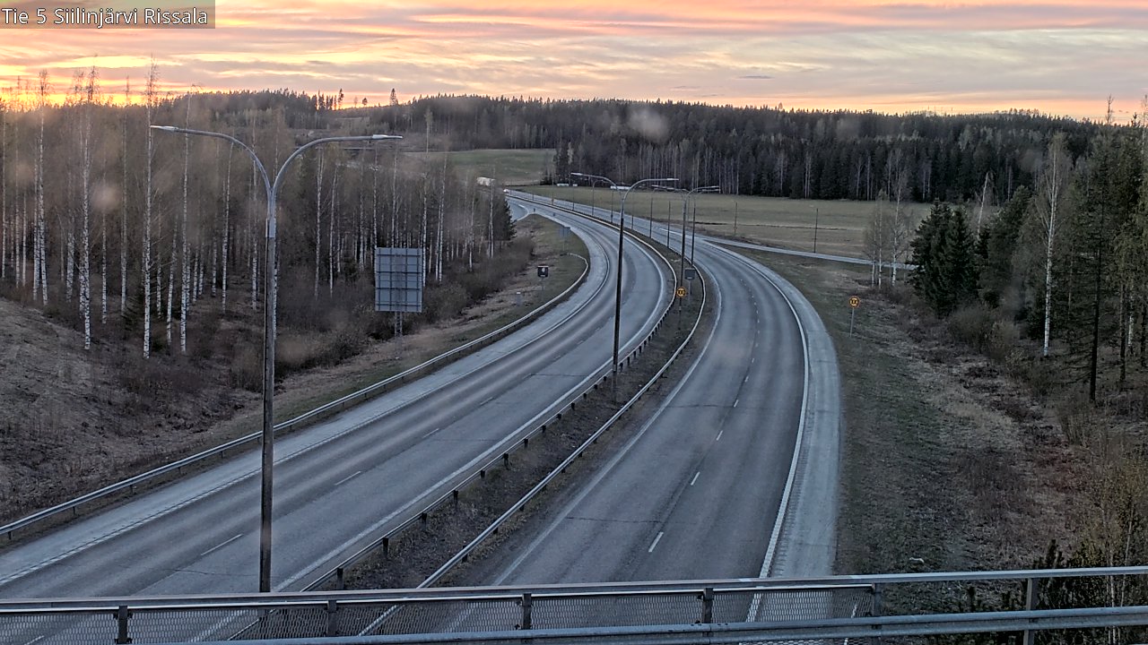 Weather Camera Image Väg 5 Siilinjärvi, Rissala, Siilinjärvi, Pohjois-Savo