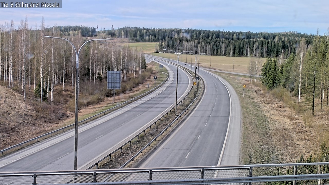 Weather Camera Image Väg 5 Siilinjärvi, Rissala, Siilinjärvi, Pohjois-Savo